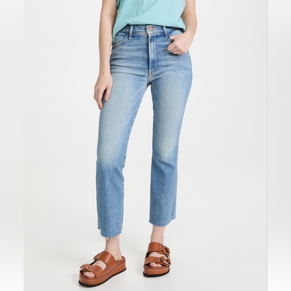 MOTHER Hustler Ankle Fray Jeans in Au Revoir Wash